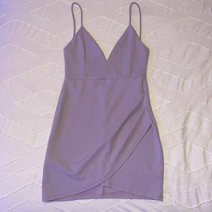 Grey Bandit purple mini dress